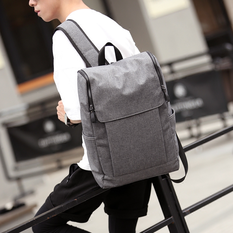 新款韓版背包戶外雙肩包學生書包休閑包電腦背包帆布旅行包男包